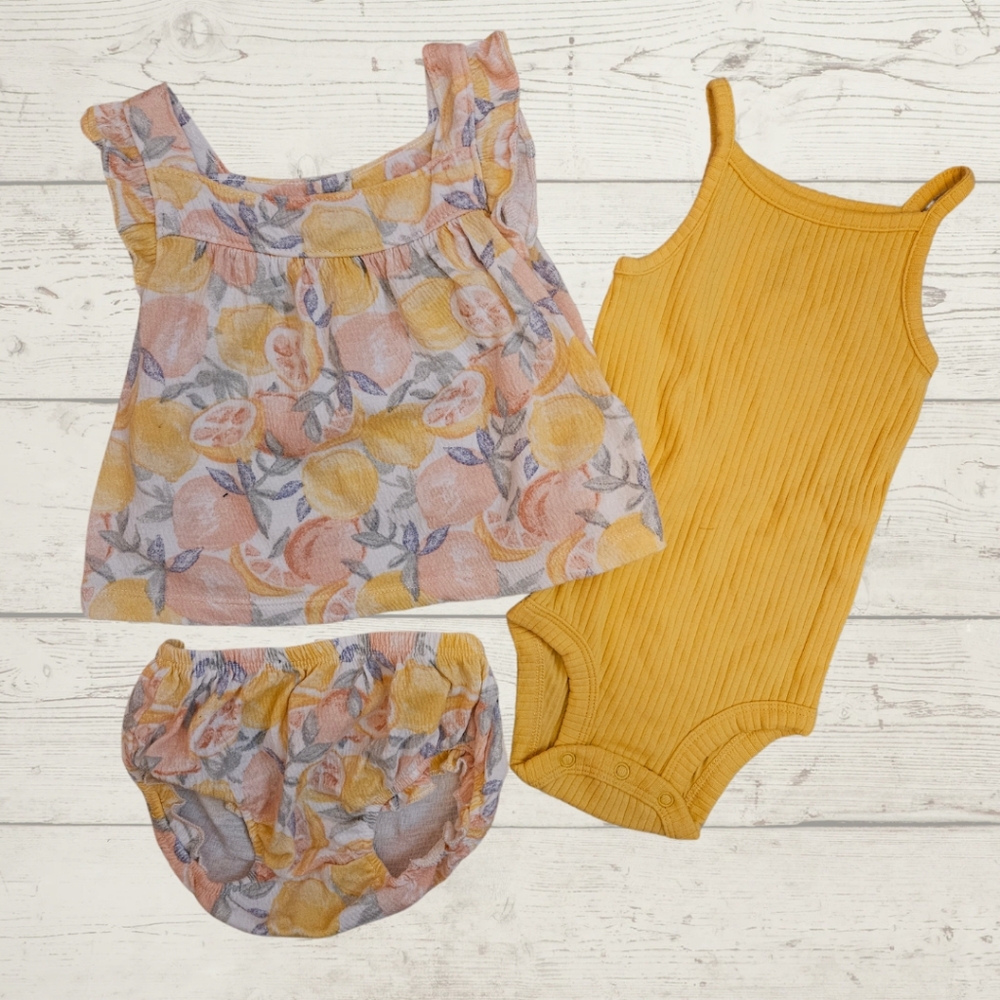 Carter's Fruit Print Bloomer Set- size 3-6m